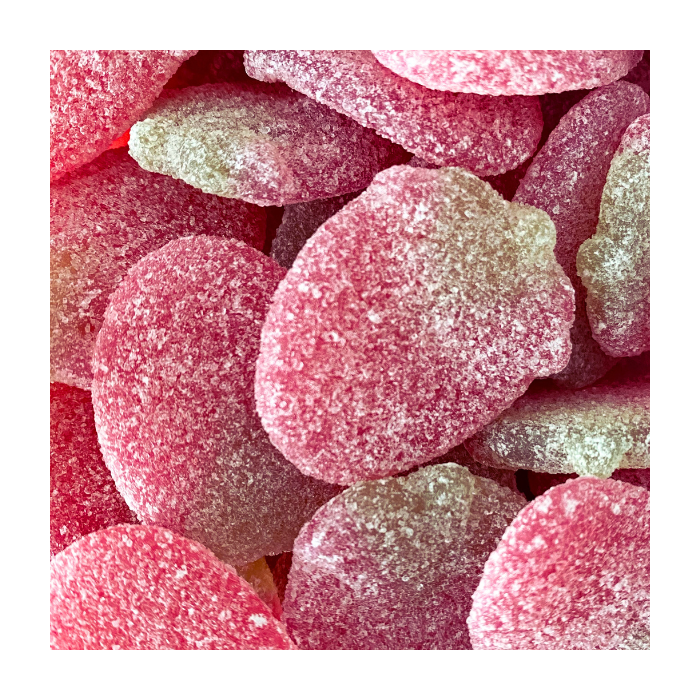 aardbei snoep met suiker