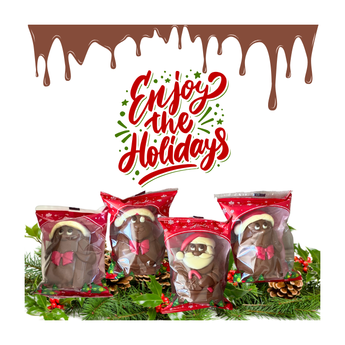 chocolade kerstfiguren, kerst chocolade online bestellen