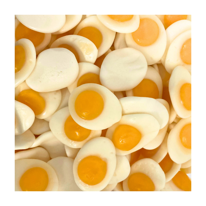 eietjes snoep, spiegeleieren