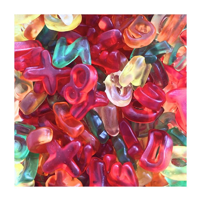 Haribo cijfers en letters