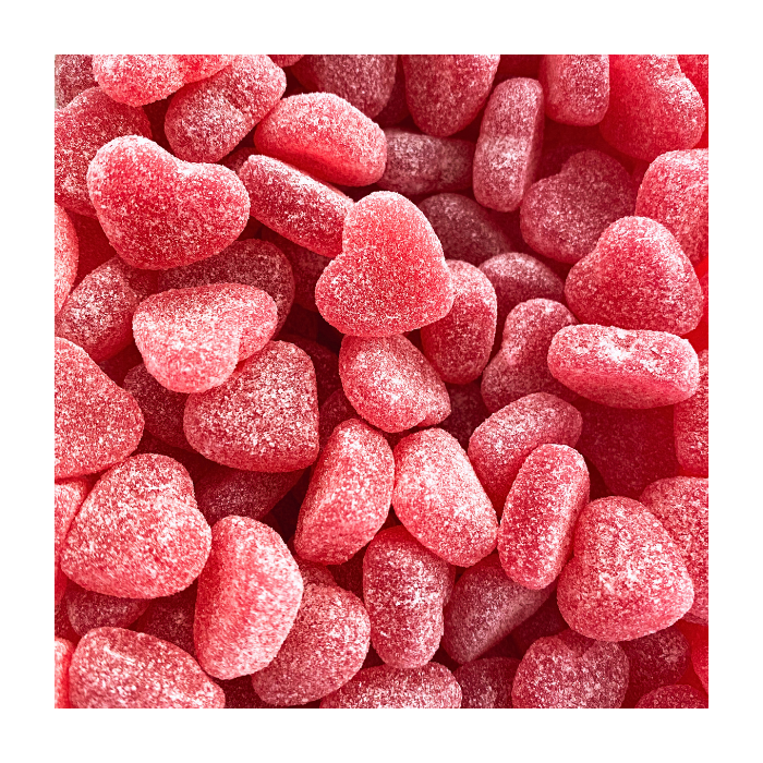 hartjes snoep, Haribo frambozen hartjes, frambozensmaak