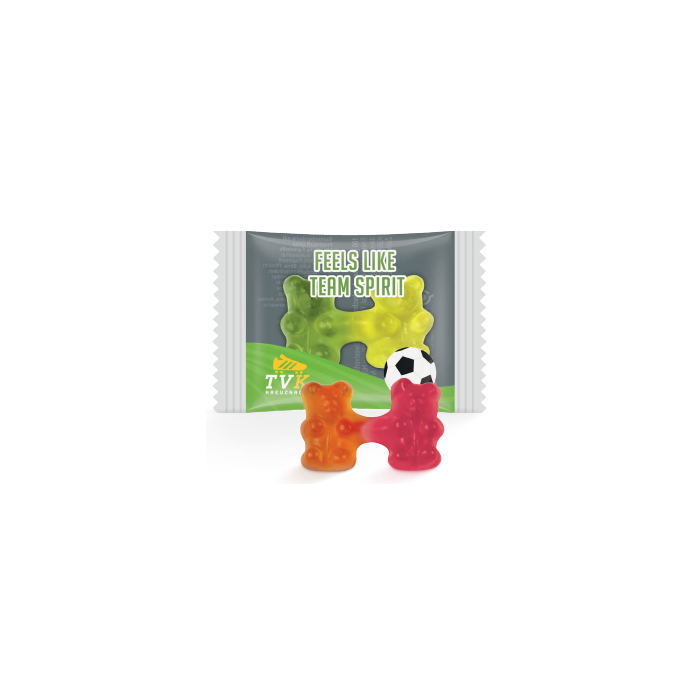 Jelly beren in composteerbare verpakking