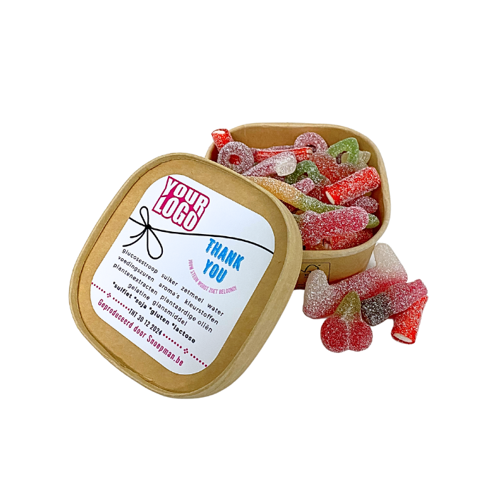 Kraft snoeppot personalisatie labeling