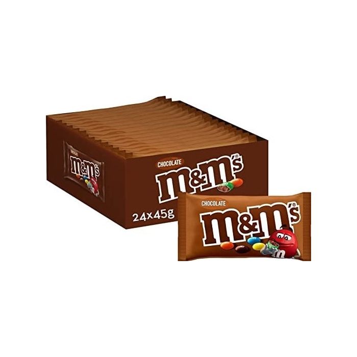 m&m s choco zakje single 45gr
