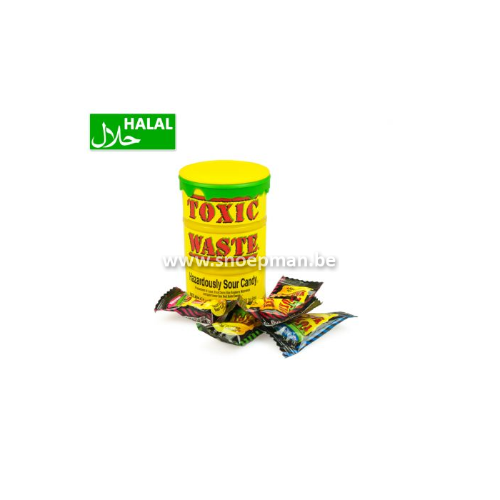 Toxic Waste Yellow Sour Candy Drum 42 gr.