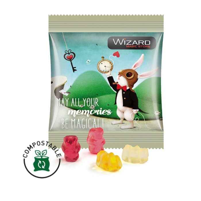 Trolli express gummibeertjes composteerbare folie