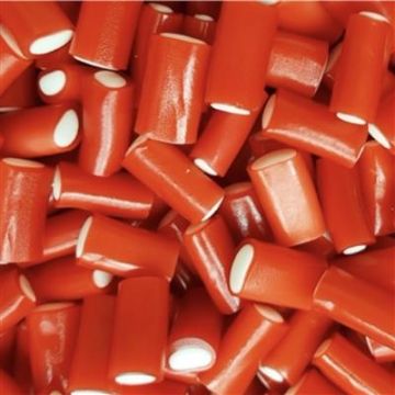 Rode snoep kabels aardbeien smaak