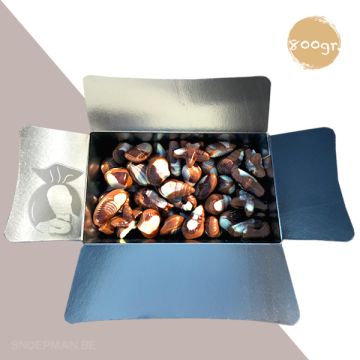 800gr chocolade zeevruchten verpakt in ballotin