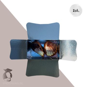 2 chocolade zeevruchten verpakt in ballotin