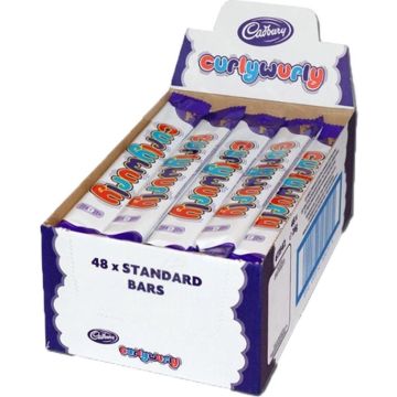 De enige echte Curly Wurly chocolade van Cadbury  48stuks bestellen!