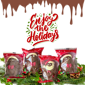 Chocolade kerstfiguren snel laten leveren!