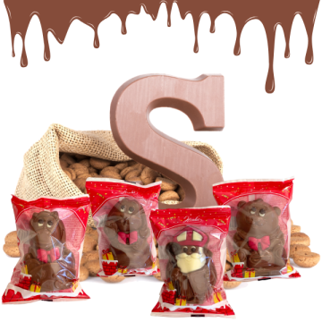 Koop je chocolade sinterklaas figuren mix per stuk of display!