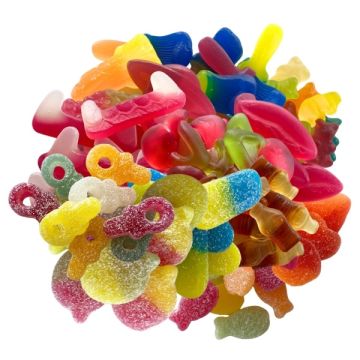 108kg Bulksnoep (4x 27kg) aan €5.93kg!