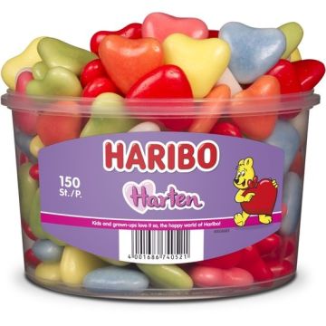 Koop snel jouw Haribo gekleurde hartjes online!