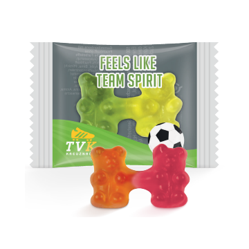 2 jelly beertjes in composteerbare verpakking