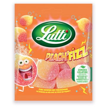 Bestel nu jouw Lutti Peach'fizz snoepjes