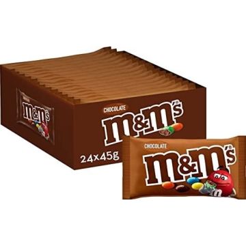 Snel online mini m&m's in bruine zak van 45gr bestellen!