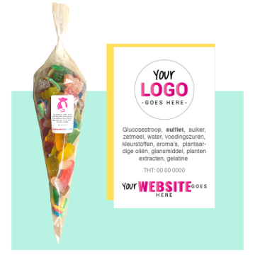 Online bedrukte snoepzakjes met gemengde mix bestellen!