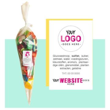 Bedrukte snoepzakjes met olie mix met logo
