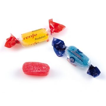 Dubbele twist pectin zachte snoep bedrukken met logo