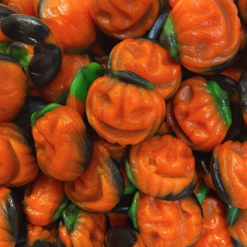 Vier Halloween met snoep pompoentjes!