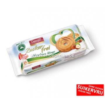 Suikervrije koeken met hazelnoot smaak bij Snoepman kopen!