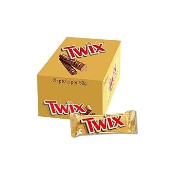 Ontdek hier de Twix bar met chocolade en karamelsmaak 50gr!