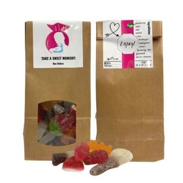 Bedrukte kraftzakje veggie